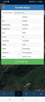 Sakarya Hendek Muradiye Mah Satılık Tarla