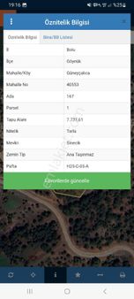 Bolu Gönüjk Güney Calıca Mah Satılık Tarla