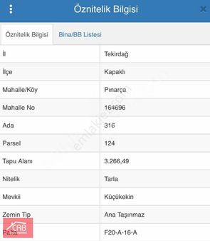 İmarın Dibinde Hisseli Parsel