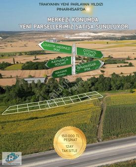 Kırklareli Pınarhisar Kaynarca'da Yarı Peşin 12 Vadeli Arsalar