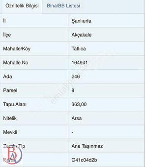 Satılık Yatırımlık Uygun Arsa