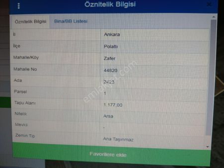 Nazar Emlak'tan Polatlı Zafer Mahallesi'nde İmarlı Villa Parseli