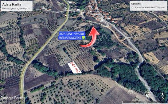 Uludağ Manzaralı Resmi Kadastro Yoluna Cephe 841 M2!!!bursa Keles Denizler Köyünde Hobi Bahçesi