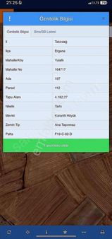 Ergene Yulaflı Gelişime Açık Bölge Satılık Arsa