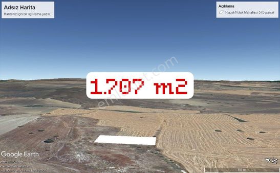 Kütahya Merkez Kükürt Köyünde Merkeze Yakin 1.707 M2 Satılık Tarla