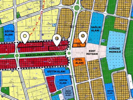 Hüseyin Oğuz'dan Ticari Ve Otel Arsası İmarlı 30m² (3 Parçada)