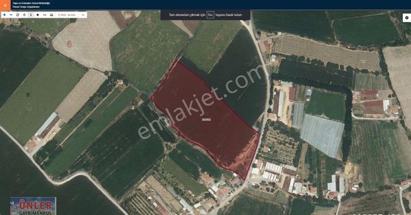 Namık Kemalde 28226 Metrekare Evli Kuyulu Bahçemiz Satılıktır.