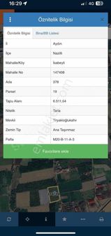 İsabeylide Satılık 1.625 M2 Hobi Bahçesi