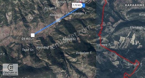 C21 Cius; Bilecik Gölpazarı Dereli'de Yatırım Fırsatı Tarla