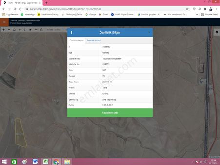 Aksaray Taşpınar Satılık Tarlalar, Toplu Satılık 4 Tarla 110 Dönüm