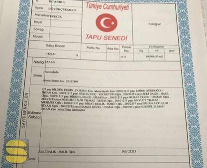 İstanbul Büyükçekmece Tepecik 250m2 Satılık Arsa.