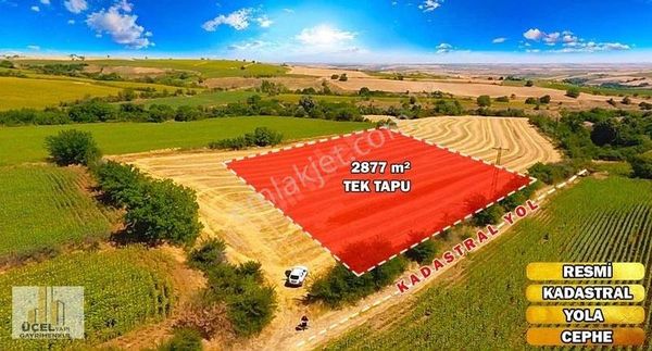 Tekirdağ Malkara Merkez'e Bağlı Tek Tapu 2.877 M2 Satılık Tarla