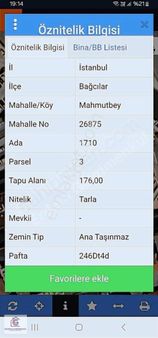 İstanbul Bağcılar Güztepe Mah Sqtılık Arsa