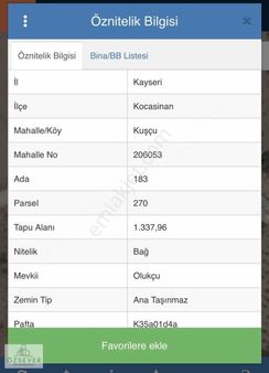 Uygun Fiyata Kuşçu Dasatılık Arsa