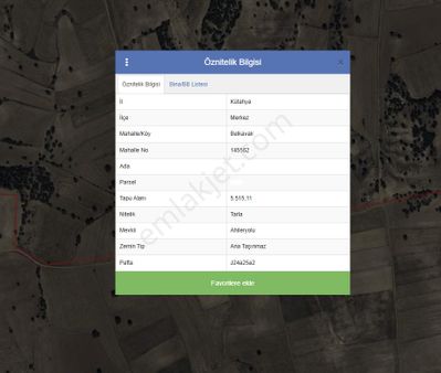 Kütahya Merkez Belkavakta 5515m2 Yatırımlık Tarla Fırsatı