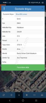 Kabakum Denize Yakın Arsa