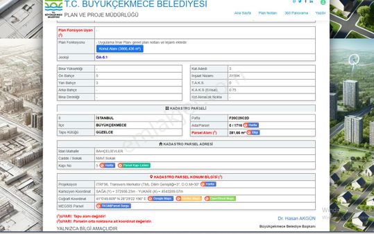 Büyükçekmece Bahçelievler Mahallesinde Denize Yakın Yatırımlık Satılık Arsa