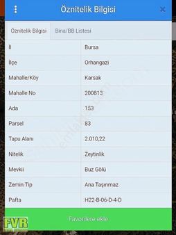 Fvr'den Orhangazi Karsak Köyünde 2000 M² Zeytinlik