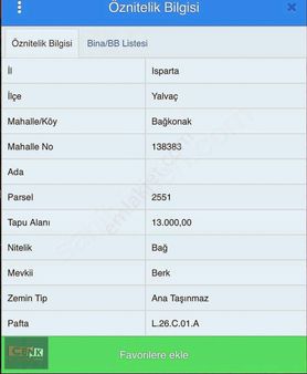 Yalvaç Bağkonakda Satılık Su Sorunu Olmayan Bahçe