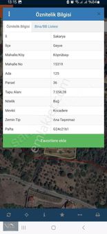 Nidumdan Geyve Köprübaşı Mahallesinde 7056 M2 Arazi