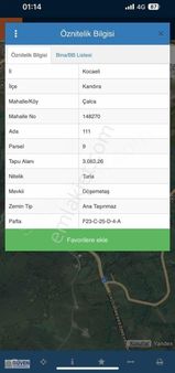 Kandıra Çalcada Ana Yol Üzeri 3083 M2 Ky İçi Arsa
