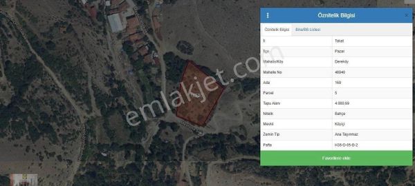 Pazar Dereköyde Satılık İçerisinde 110 Tane Ceviz Ağacı Olan 4080 M² Tarla
