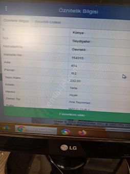 Konya Seydişehir Gevrekli Mahallesinde Satılık Tarla
