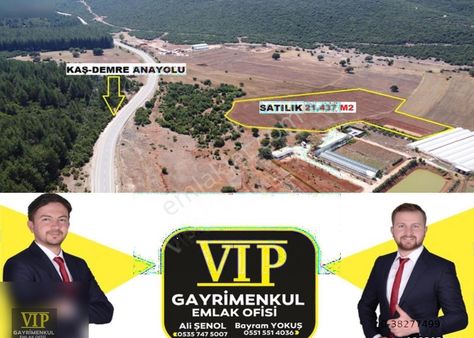 Vıp Gayrimenkul ' Den Kaş - Demre Arası Anayola Sıfır Arazi