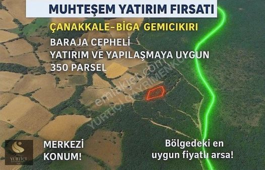 Yurtiçi Gayrimenkul'den Çanakkale Biga 2800m² Yatırımlık Arazi
