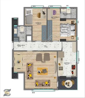 Bakırköy Kartaltepede Prestijli Konumda Sıfır, Ebeveyn Banyolu