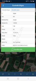 Niğde Bor Acıgöl Mahallesi'nde Satılık Tarla (4)