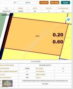 Manavgat Evrenseki Satılık Arsa