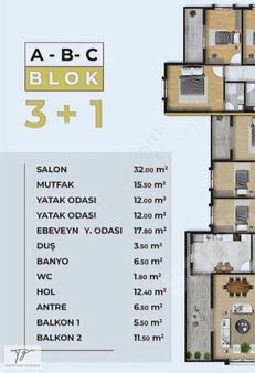 İlyas Nas'tan Site İçinde Fırsat 3+1 Daire