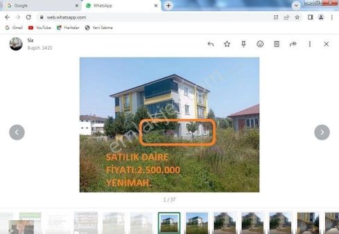 Sakarya İli Karasu İlçesiy Yeni Mahalle Eşyalı Daire