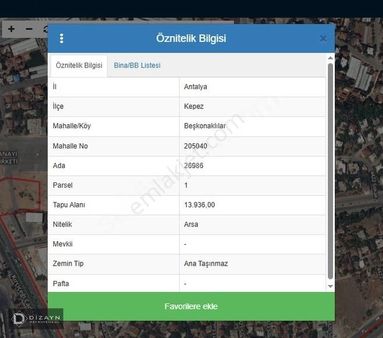 Beşkonaklılar'da Hal Yakını 147 M2 İmarlı Parsel Hissesi