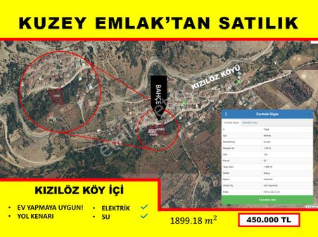 Kuzey Emlak'tan Tokat Kızılöz Köyü İçerisinde Ev Yapmaya Uygun Satılık Bahçe