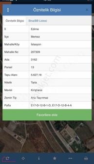 İstasyon Mahallesi, 5.63 Dekar, %5 İmarlı Fırsat Tarla