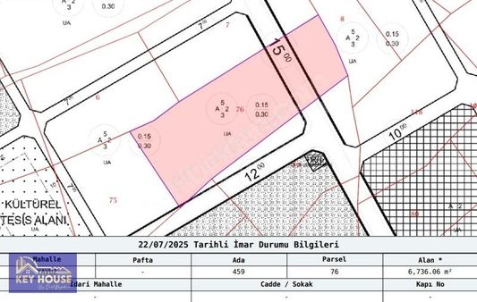 Key House'tan İmar Planı İçinde Villa İmarlı Arazi