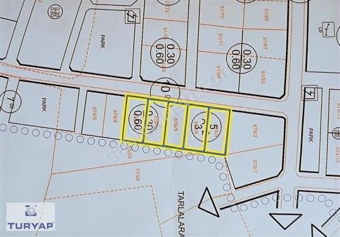 Turyap Denizli Sarayköy Satılık 6 Adet 30/60 İmarlı Fırsat Arsa