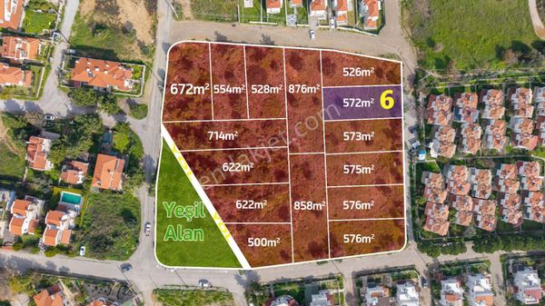 Datça'da Denize Yürüme Mesafesinde Konut İmarlı 572m² Arsa