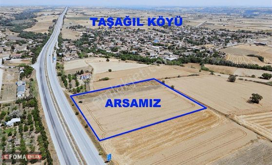 K.eli Babaeski Taşağıl Anayola Cephe 12.097 Metre Tektapu Arsa Satılık,