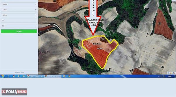 Çatalca Nakkaş Mah. Yatırımlık Hisseli Tapu 4.040 M2 Tarla