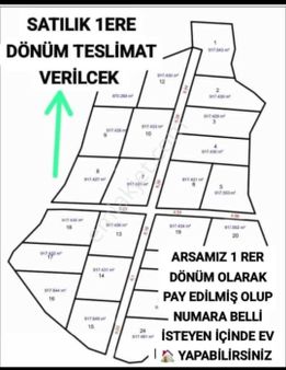 Colguzelinde 1 Dönum Müstakil Arsa