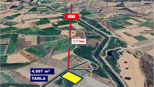 Acıpayam Köke Bedirbey Ovası'nda Satılık Tarla