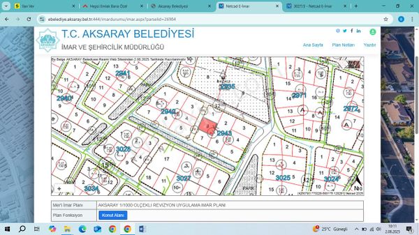 Aksaray Hasasda Satılık Kupon Arsa