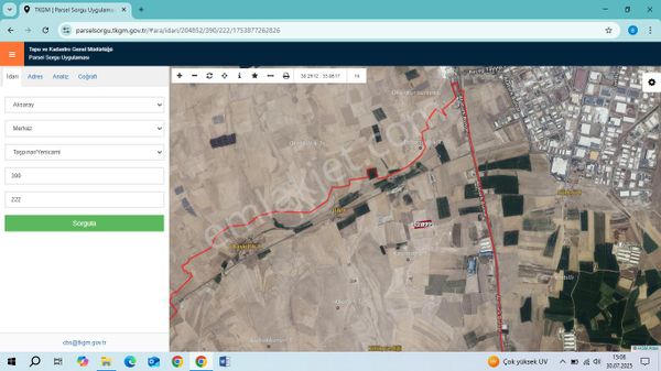 Aksaray Taşpınar Yeni Camide Satılık Tarla