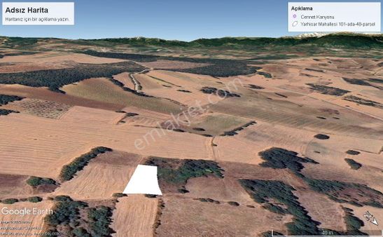 Cennet Kanyonunun Dibinde Köye Yakın!! Bursa Yenişehir Yarhisar Köyünde 973 M2 Satılık Hobı Bahçesi