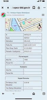 Kepez Şelale De İster Villa İster 5 Kata İmarlı