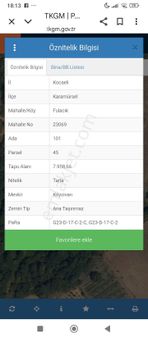 Yavuz Gayrimenkul'den Satılık Tarla