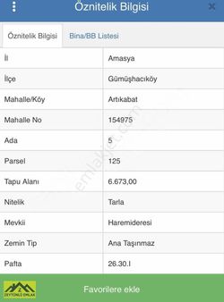 Zeytünlü Emlaktan Satılık Arsa & Tarla